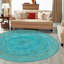 Tapis vert-bleu tressé Luceal-1829220090