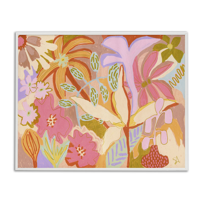 «Soft Expressive Botanicals», art de la giclée encadrée par Suzanne Allard, Giclée encadrée blanc bord de mer
