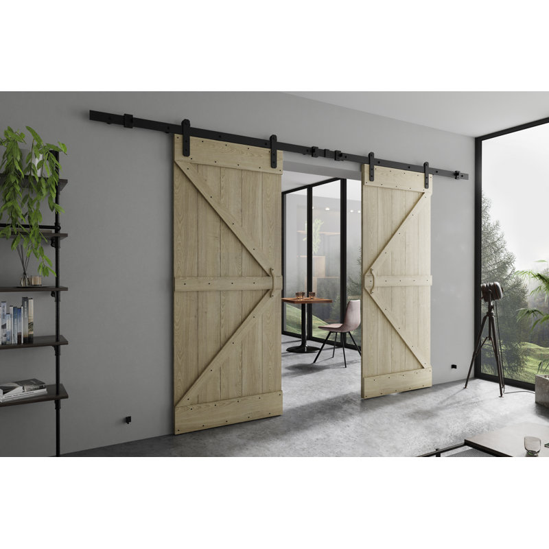 Zayante Double Sliding Doors Laminate, BOLK1218
