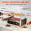 VEVOR Hot Dog Roller with Glass Lid