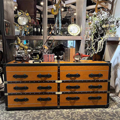 Commode à tiroirs rétro de style campagnard américain
