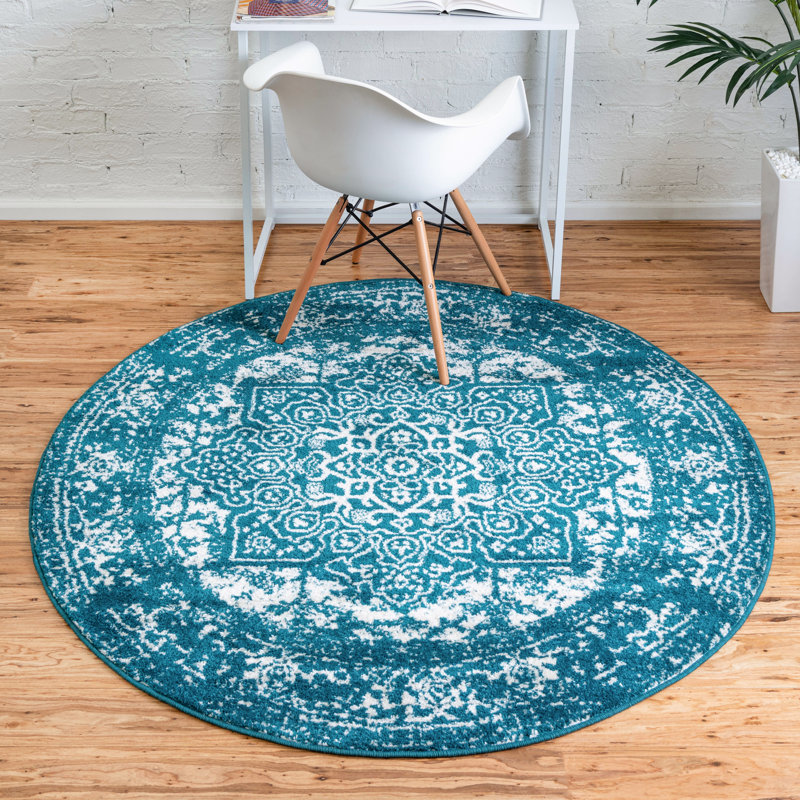 Oriental Area Rug, Round 99cm