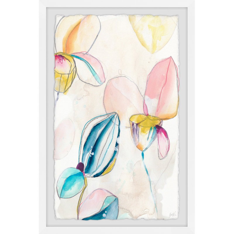 Garden Splash I 1 Piece Single Picture Frame Painting, 20cm H x 30cm W