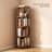 Corner Shelf, Solid Wood Rotating Bookshelf Tower with Wheels-137746803