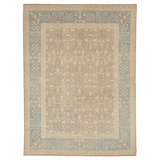 Beige & Blue Traditional Wool Rug - 12'6" x 16'8"