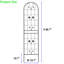 Paquet de 4, plaque de base pour plante d'extérieur en métal antirouille 86,7 po x 19,7 po, noir, procédure d'assemblage simple et construction solide 19,7 po 4, méthode, méthode de fixation-211225634