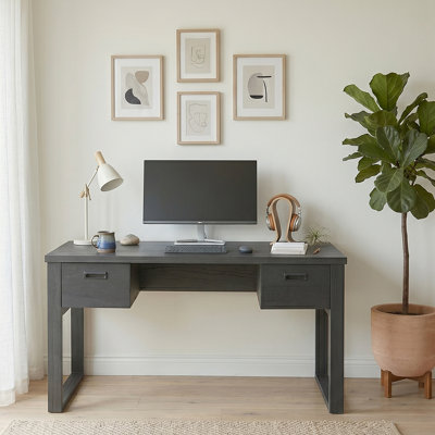 Bureau d'écriture rectangulaire avec armoire de rangement 55,12 "RIVA