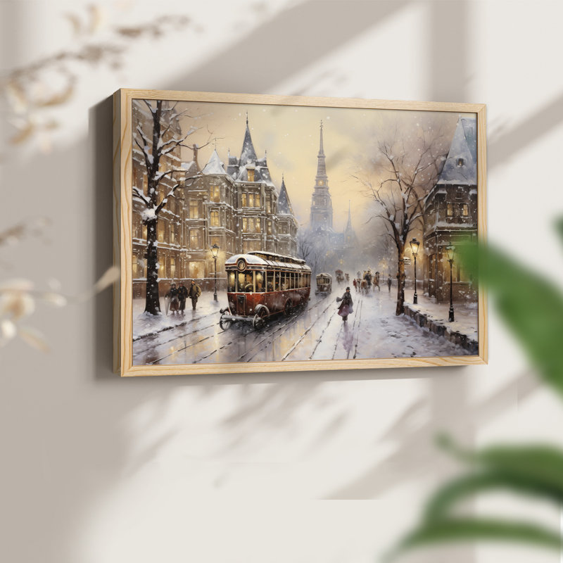 Chirstmas Art-CCCXVIII -Framed Print - Restickable, H 8 po x l 10 po, Naturel