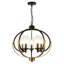 Lustre circulaire en verre 5 lumières-696806943