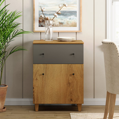 Lysiane Solid Wood 1 - Door Accent Cabinet by Latitude Run