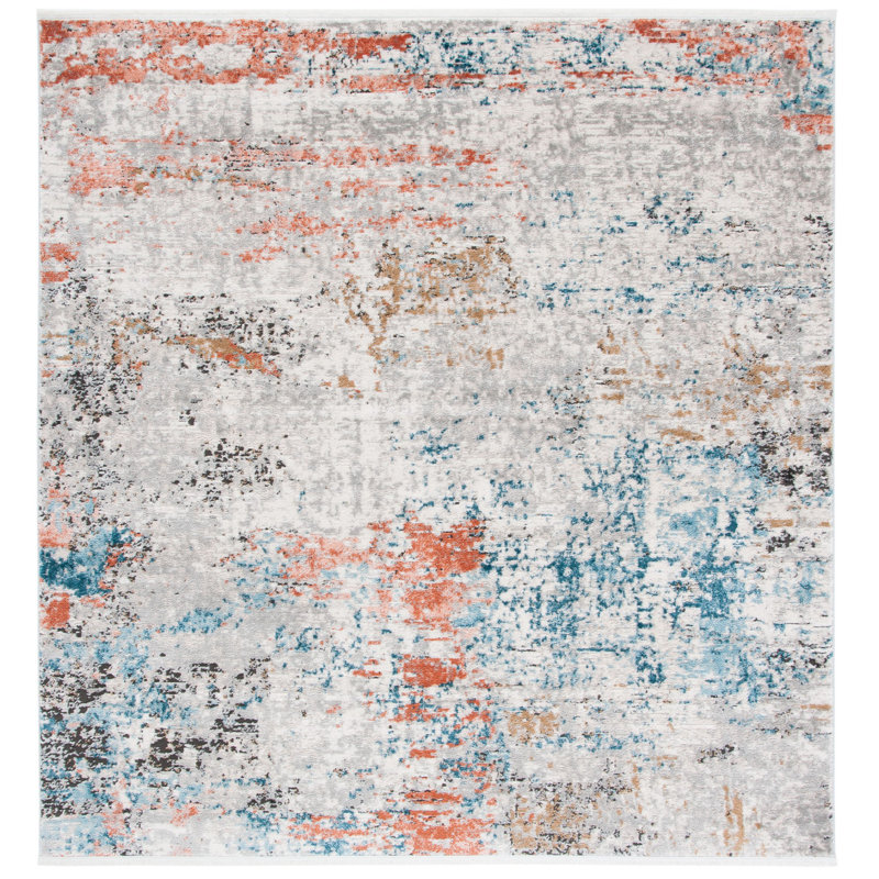 Cheriton Performance Abstract Rug, Square 6'7"