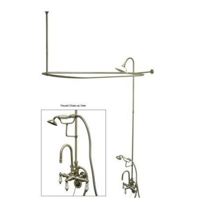 Système de douche à volume complet avec soupape grossière Vintage