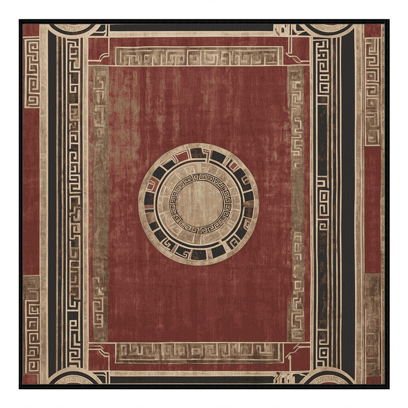Spartan Shield Rug, Square 6'