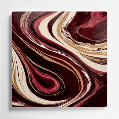 Art abstrait abstrait en métal brun 71