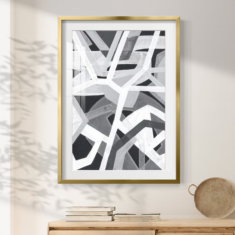 Magnetic Greys II -Framed Print