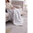 Decorative Throw Blanket 50x60 Cotton 2 Pack White with Stripes Tassels