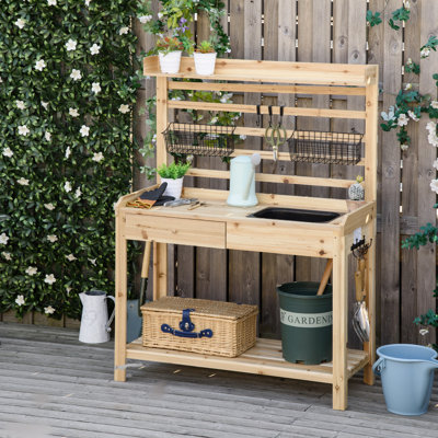 Fir Potting Bench