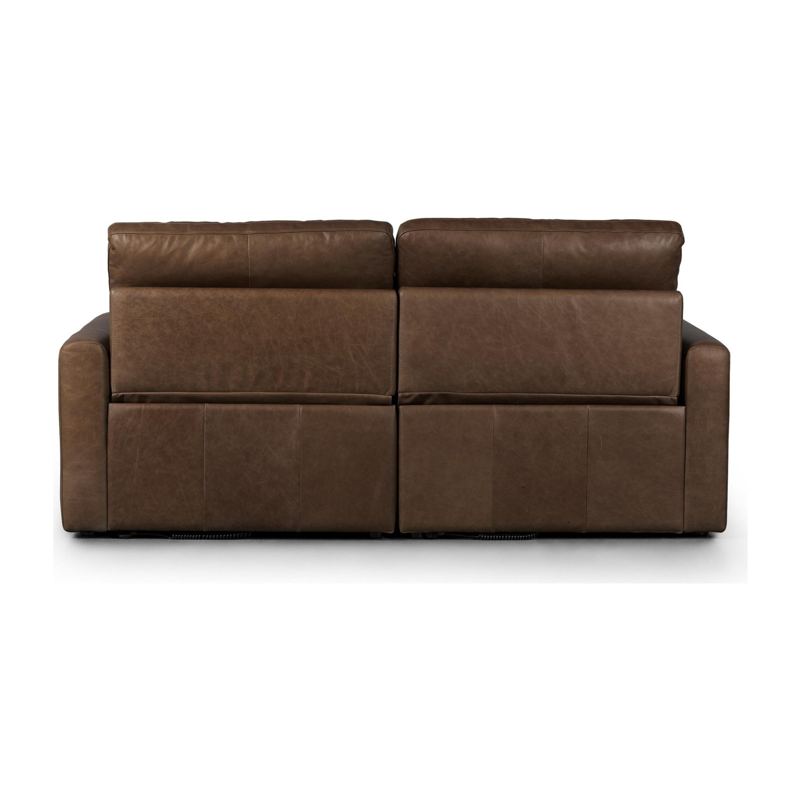 Downing 78" Linen Sofa, Sonoma Coco Genuine Leather