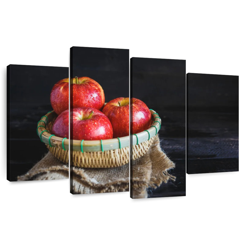 Yarlin Red Apple Fruits, 22" H x 36" W