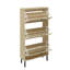 Étagère à chaussures en rotin 3 portes, armoire de rangement pour chaussures moderne autoportante-111271271