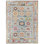 Wool Geometric Area Rug in Blue/Beige