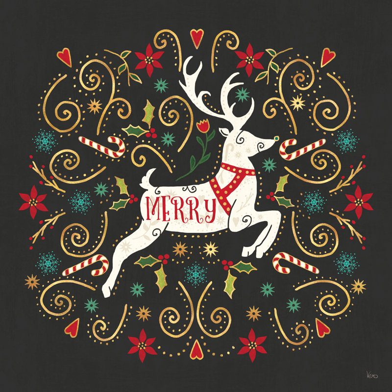 Otomi Holiday VIII - Wrapped Canvas Painting, 76cm H x 76cm W x 3.8cm D