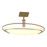 Mackintosh 2 - Light 23.6" Simple Bowl Semi Flush Mount