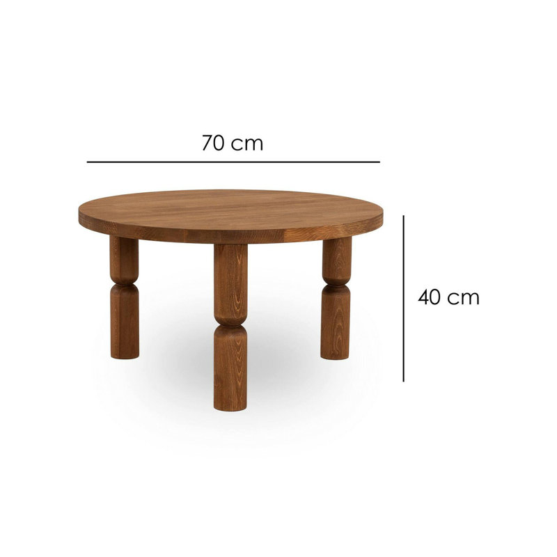 Valeria Coffee Table, 40 H x 70 L x 70 W cm