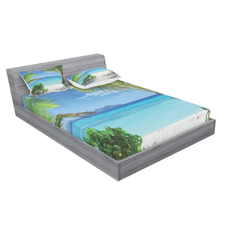 Microfiber Sheet Set, Queen Sheet Set with Fitted Sheet
