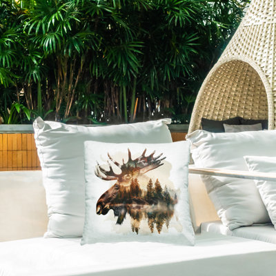 Coussin Moose Antler