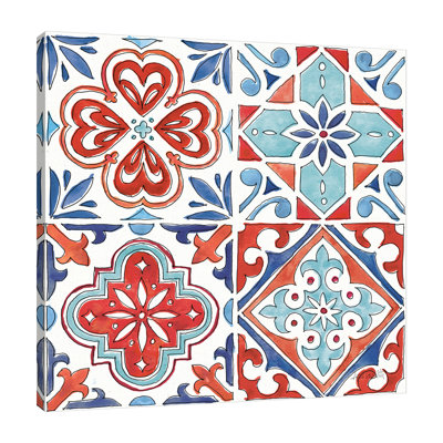 Americana Mood Pattern VII by Anne Tavoletti - Wrapped Canvas Graphic Art