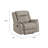Nez Manual Reclining Chair, Contrast Edges, Dove Gray Microfiber-119044010