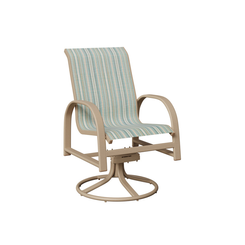 Chaise berçante berçante pivotante Berlin Gardens, Spa à rayures Windsor, Sahara moucheté