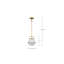 Luminaire suspendu 1 lumière Bashaw-88590740-88590741