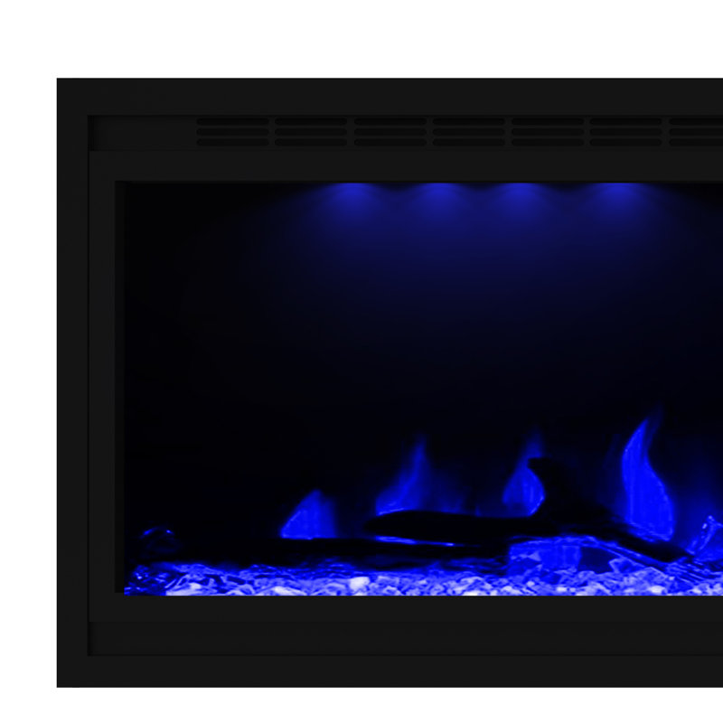 Foyer électrique 60 "encastré mural 60" 1500W avec lumière DEL, 5120 BTU, application / télécommande / écran