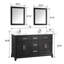 Ensemble de meuble-lavabo double 72 po avec miroir Bonni-33561239