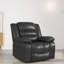 Fauteuil inclinable électrique en similicuir de 38,2 po Serlin pour personnes âgées avec poche latérale et télécommande-874526682