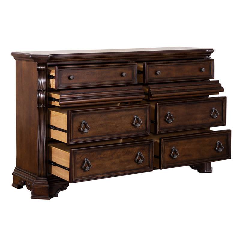 Ashyla California King Panel Bed, Dresser & Mirror Bedroom Set