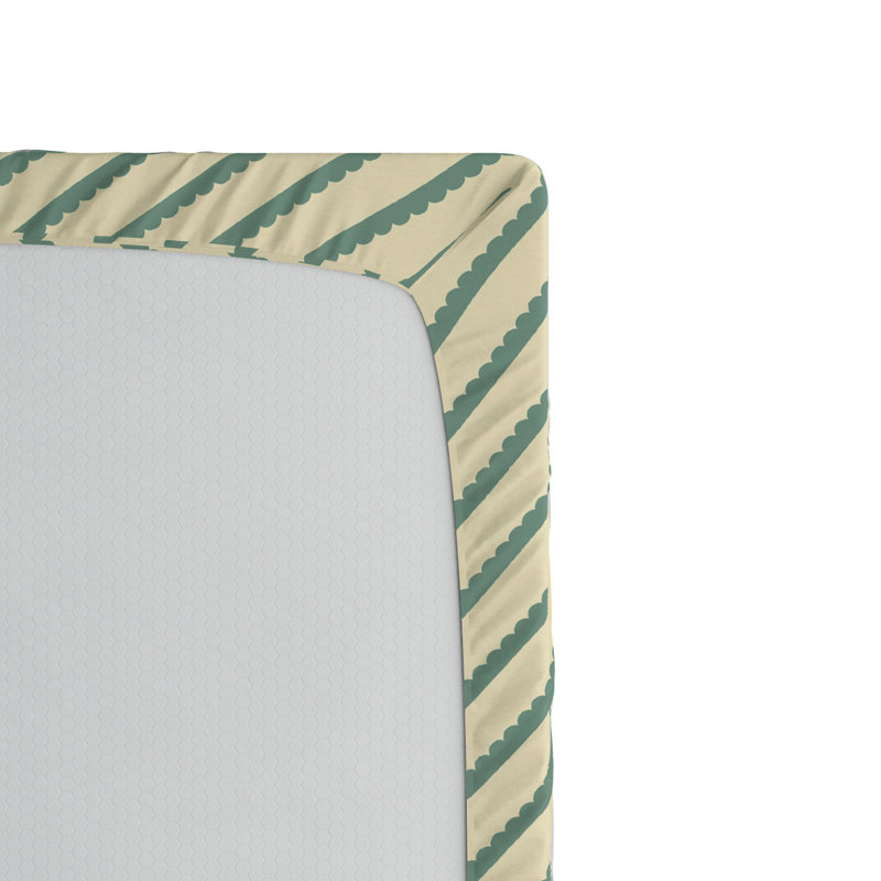 Microfiber Striped Fitted Sheet, Queen Fitted Sheet