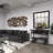 Black Metal Industrial Rolling Cart 3 Basket Drawers Console Table