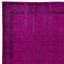 Grand tapis décoratif rose 8 x 12 pi pour intérieurs modernes, fabriqué à la main en Turquie