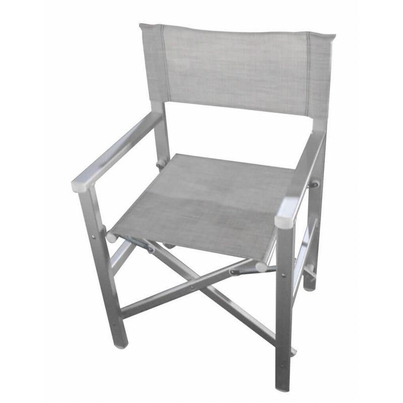 Anthuan Folding Director Chair, Grey