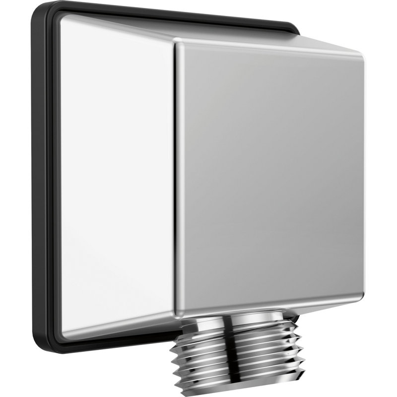 COUDE MURALE CARRÉE POUR DOUCHE À MAIN, Chrome Lumicoat
