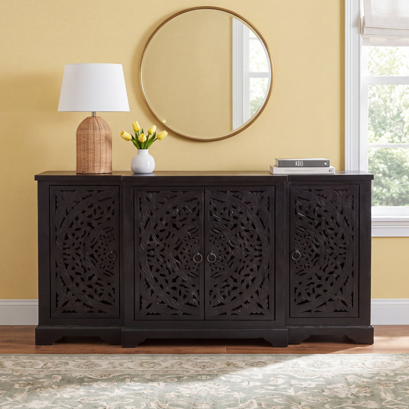Clairabelle 72" Wide Mango Wood Sideboard, Harvest Walnut