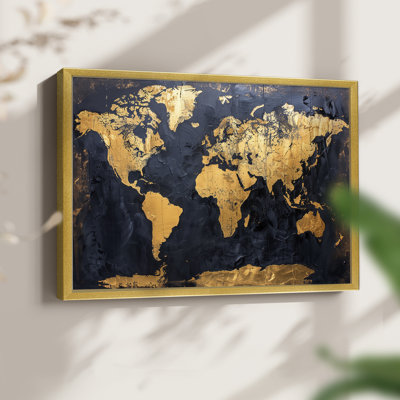 Map Series-X -Framed Print - Restickable