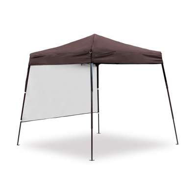 COBIZI Capot 10x10 Pop Up Canopy With 1-Button Push Cente Lock Portable Garage 1 Sidewalls Waterproof Upf 50 Car Tent Parties Commercial 3 Adjustable Heig%2f15563069565