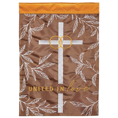 Drapeau de jardin en polyester 18 x 13 po Darrlyn
