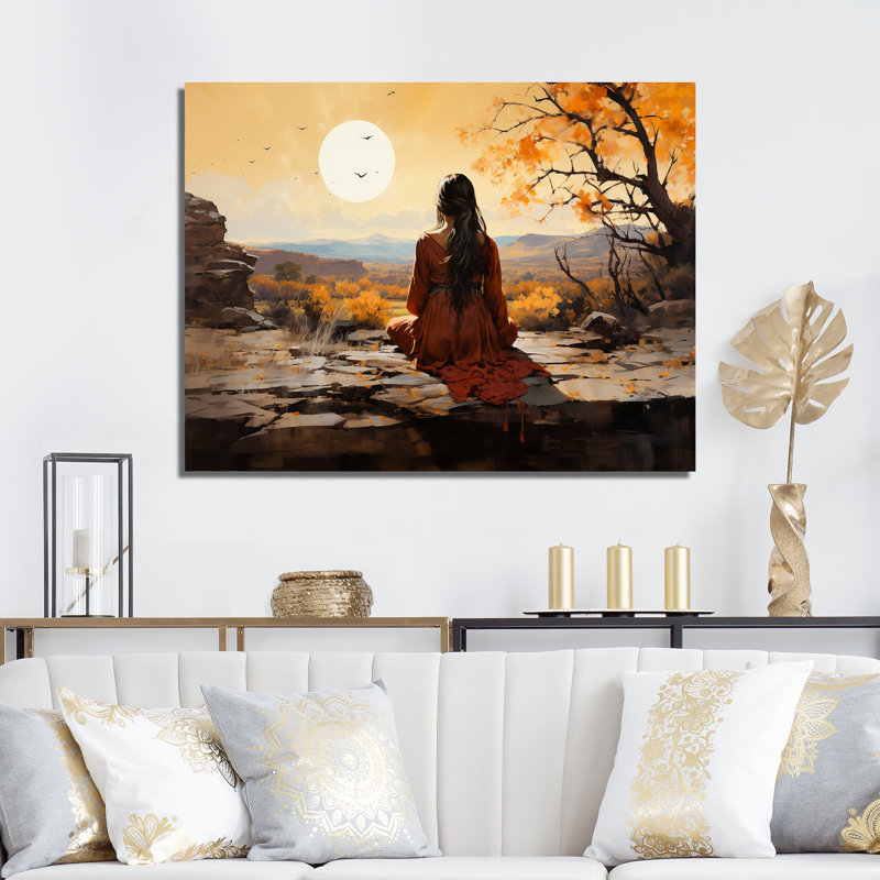 Native Mesa Meditations sur toile, H 30 po x l 40 po x P 1,5 po, Toile tendue