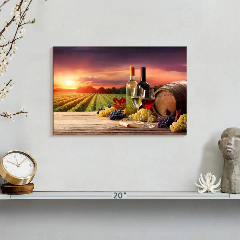 Yarlin Wine Vineyard Vista, 8" H x 12" W