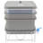 4 Gallons Plastic Worm Bin with Latching Lid-91481976